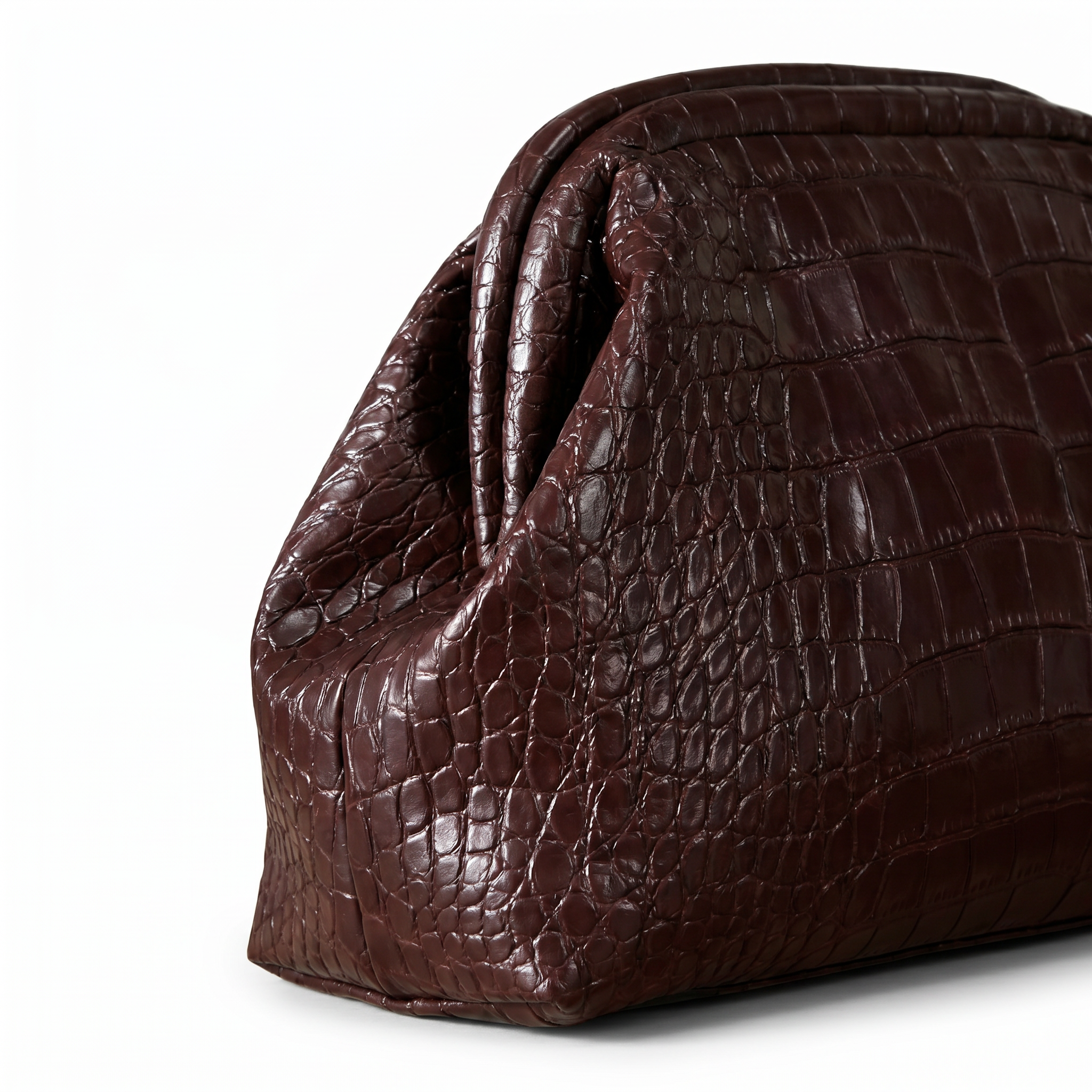 Serena Croc Clutch
